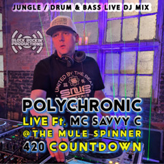 POLYCHRONIC Ft. MC SAVVY C- LIVE - AT THE MULE SPINNER- 420 COUNTDOWN (2025)