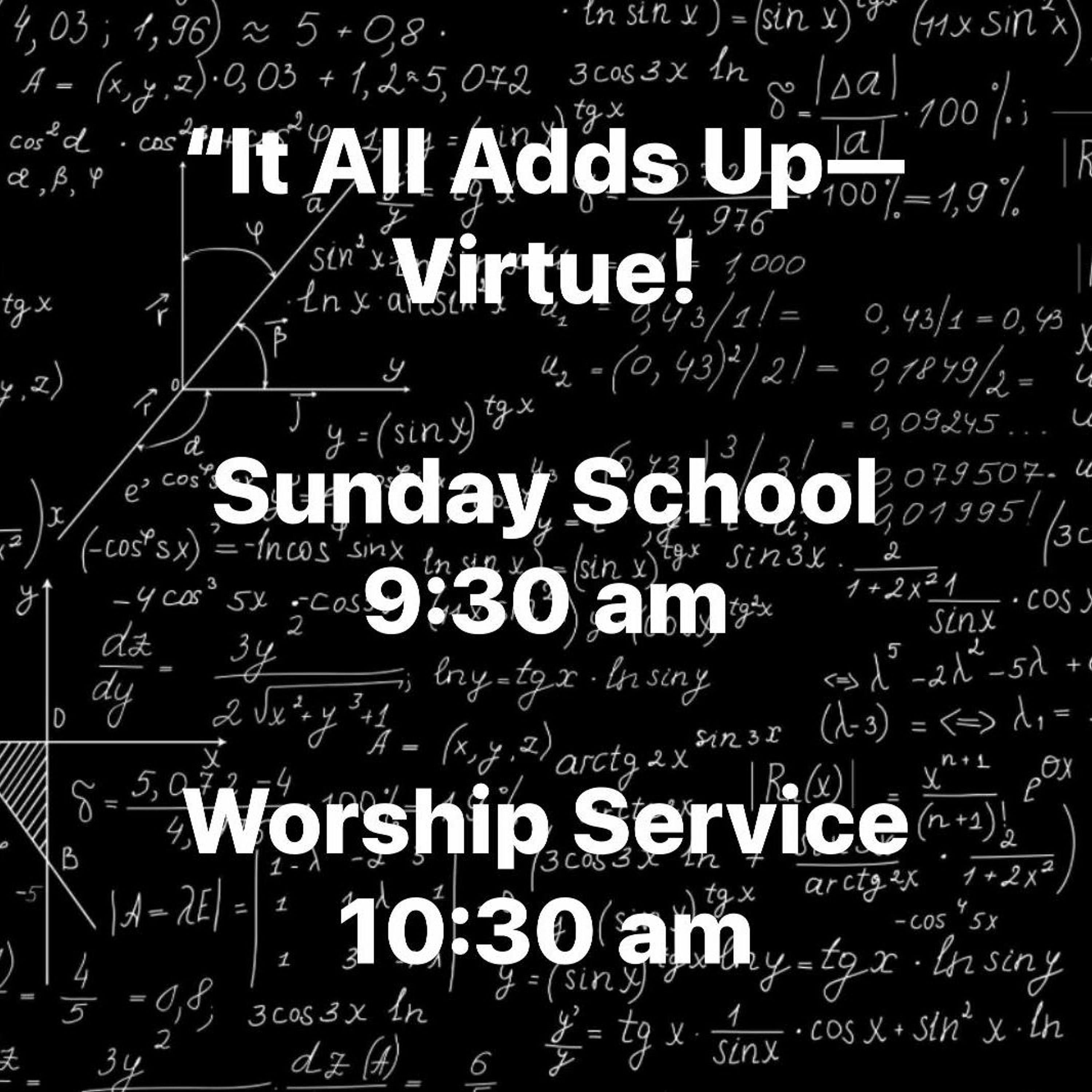 "It All Adds Up! Virtue" (6-11-23) episode artwork