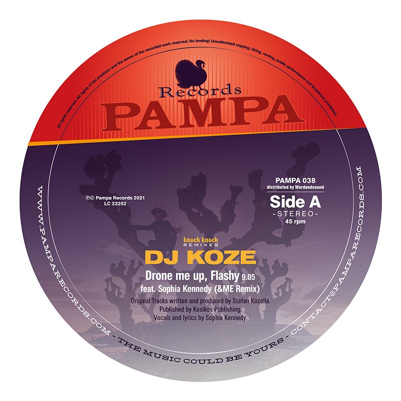 ดาวน์โหลด DJ Koze - Drone Me Up, Flashy feat. Sophia Kennedy (&ME Remix)