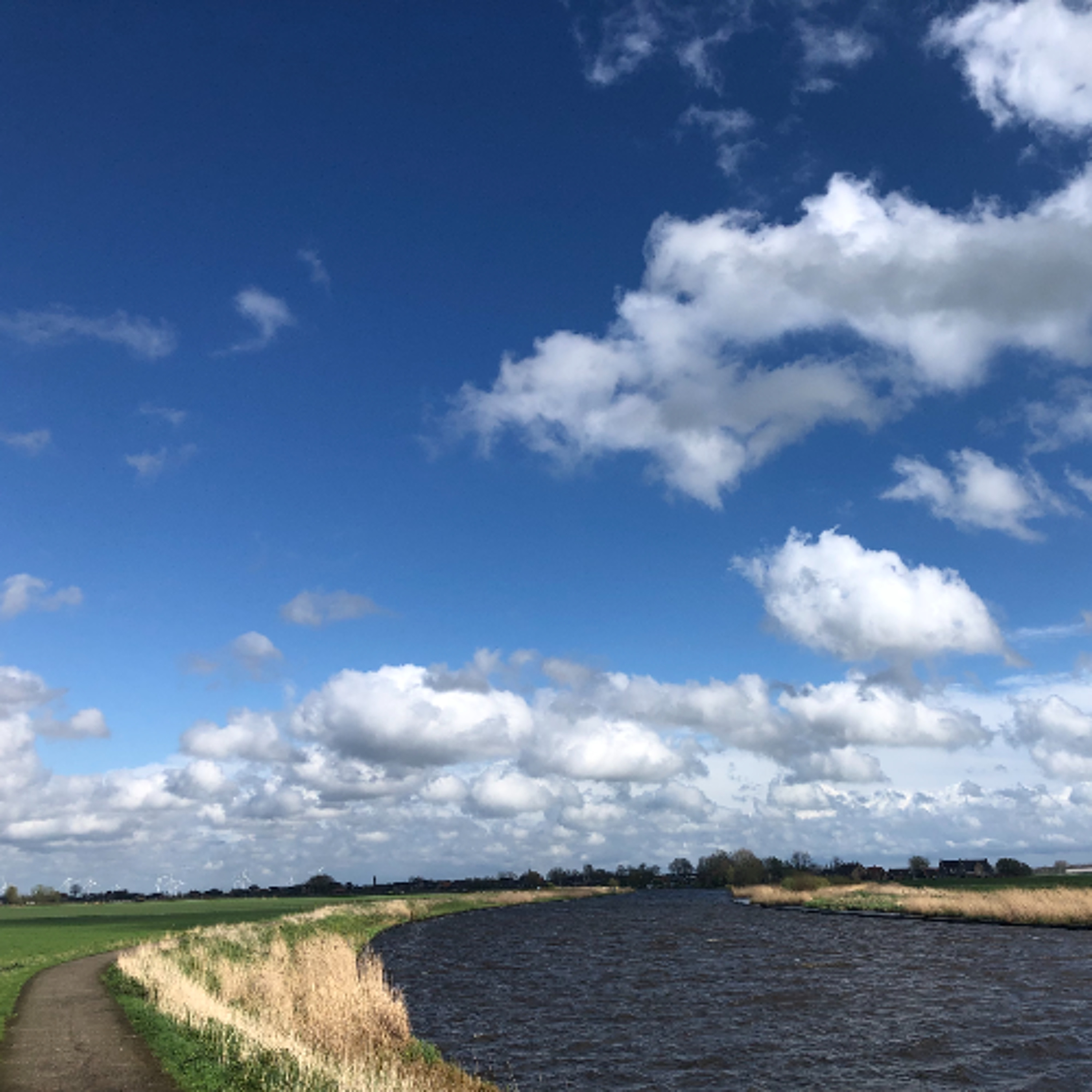 wandeling over de dijk