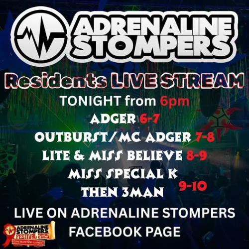 Outburst & Adger Mc - Adrenaline Stompers Live stream