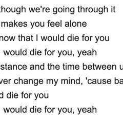 Vic Atmospheric - die for you (the weeknd remix)