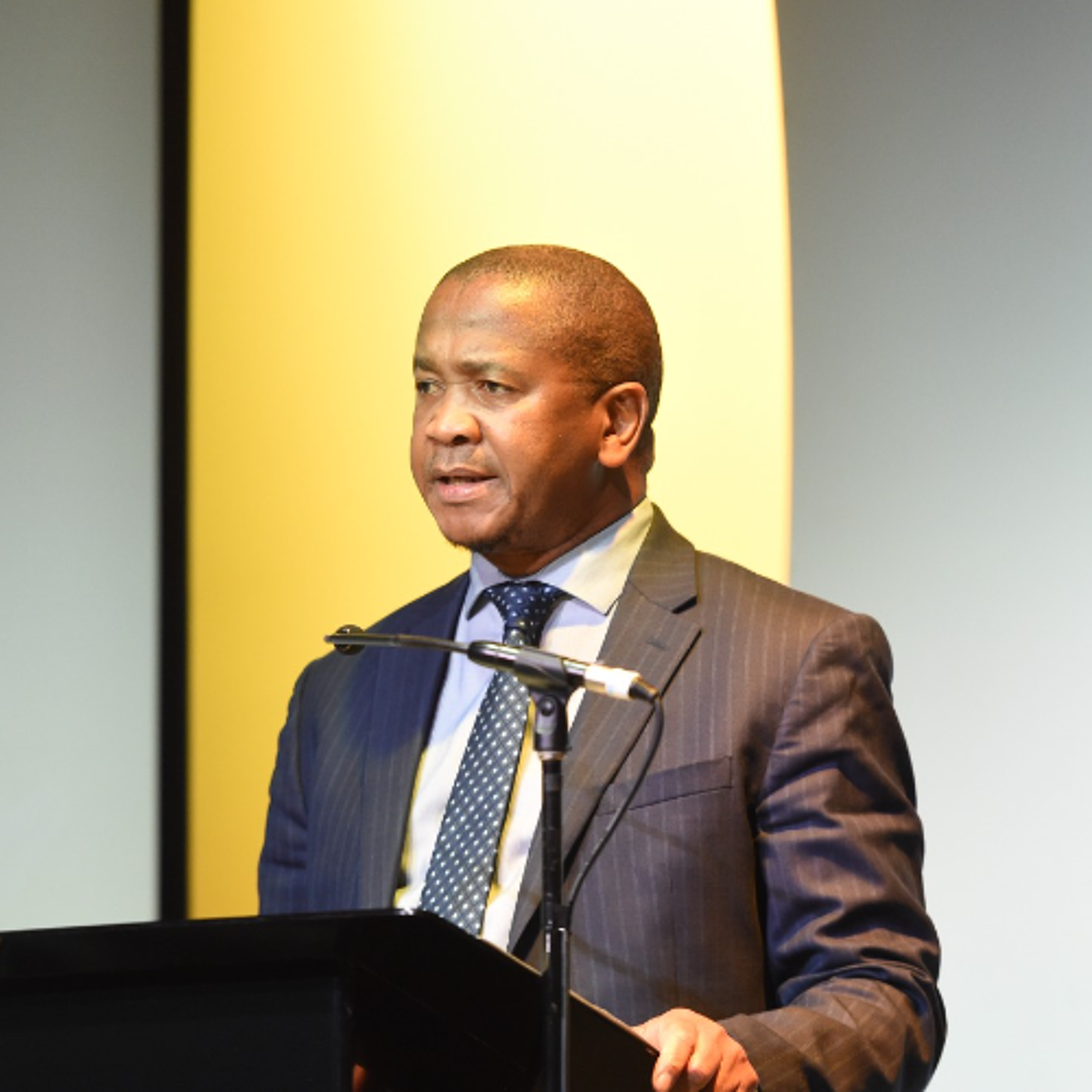 Ambassador Xolisa Mabhongo addresses the G20-B20 High-Level Roundtable