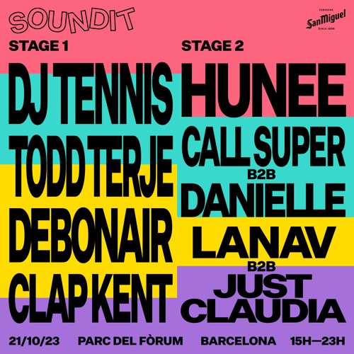 SOUNDIT Playlists: 21st October DJ Tennis, Hunee, Todd Terje, Call Super b2b Danielle & more