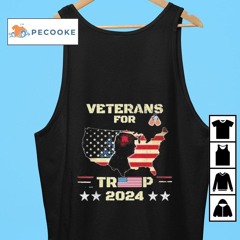 Veterans For Trump 2024 Usa Flag State Shirt