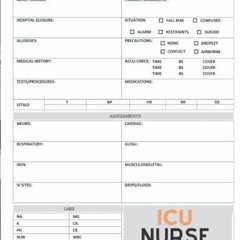 get [PDF] Download ICU Nurse Critical Care Report Sheet Notebook: Advanced Assessment Report of