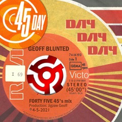 45Day Geoff Blunted 45 45s mix James Brown ACDC, Pink Floyd cover, Bob Marley and Stevie Wonder
