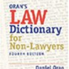 FREE EPUB 📫 Law Dictionary for Nonlawyers (Paralegal Reference Materials) by  Daniel