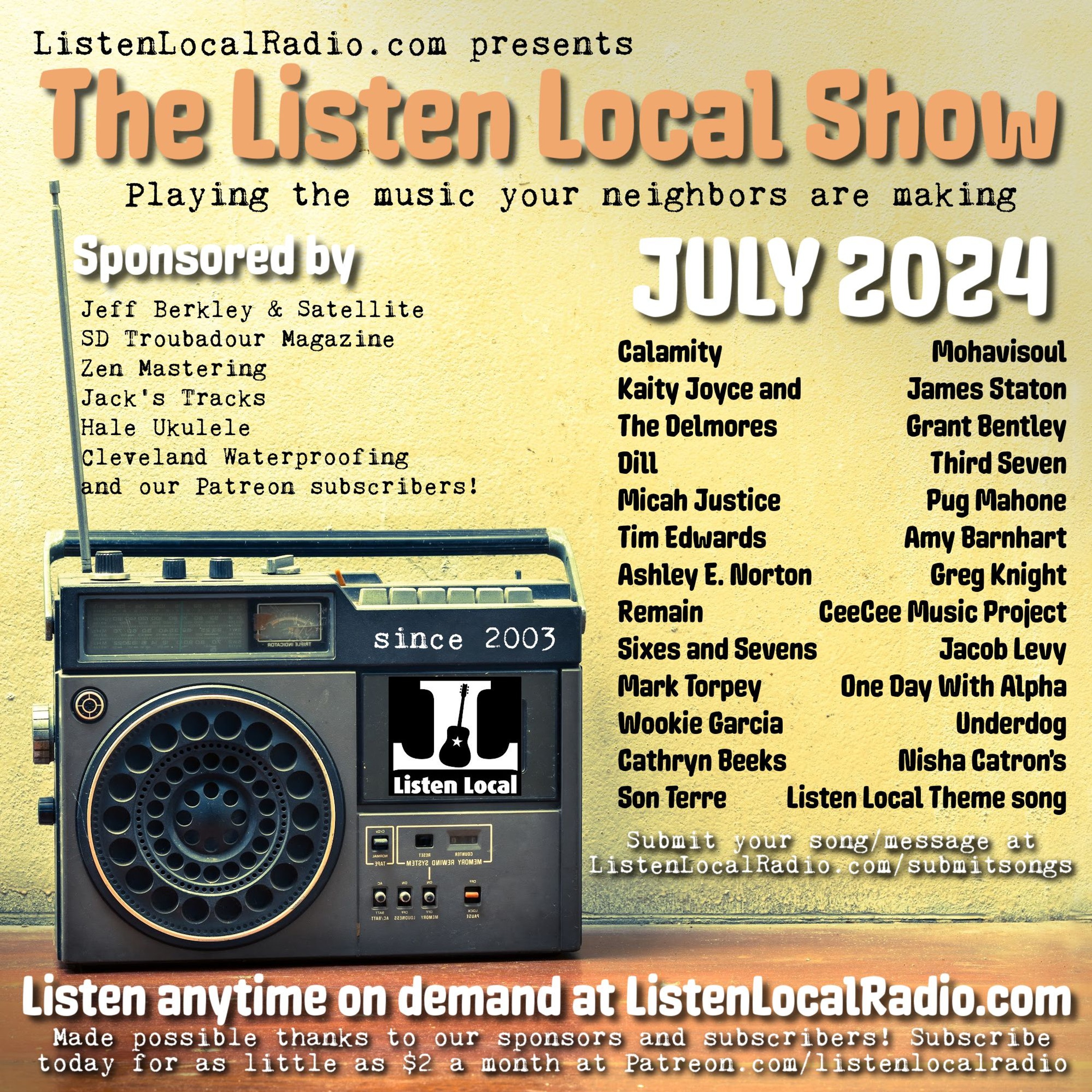 JULY 2024 Listen Local Show