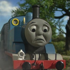 "Thomas Tries His Best" (Thomas puffs away from Dryaw station, Thomas overthinks)