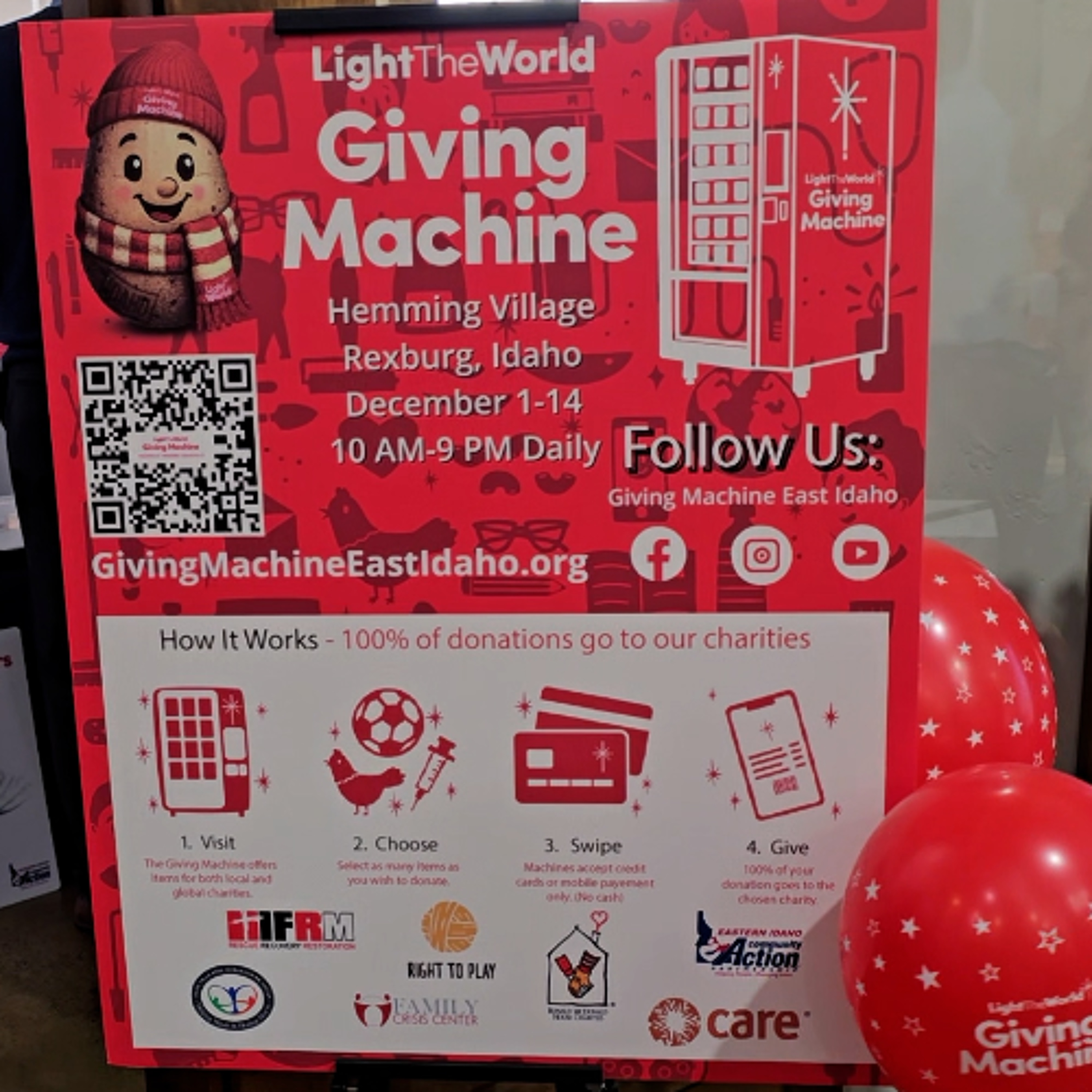 Local charities partnering with Light the World Giving Machine in Rexburg episode artwork