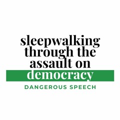 Dangerous Speech | Sleepwalking through the Assault on Democracy