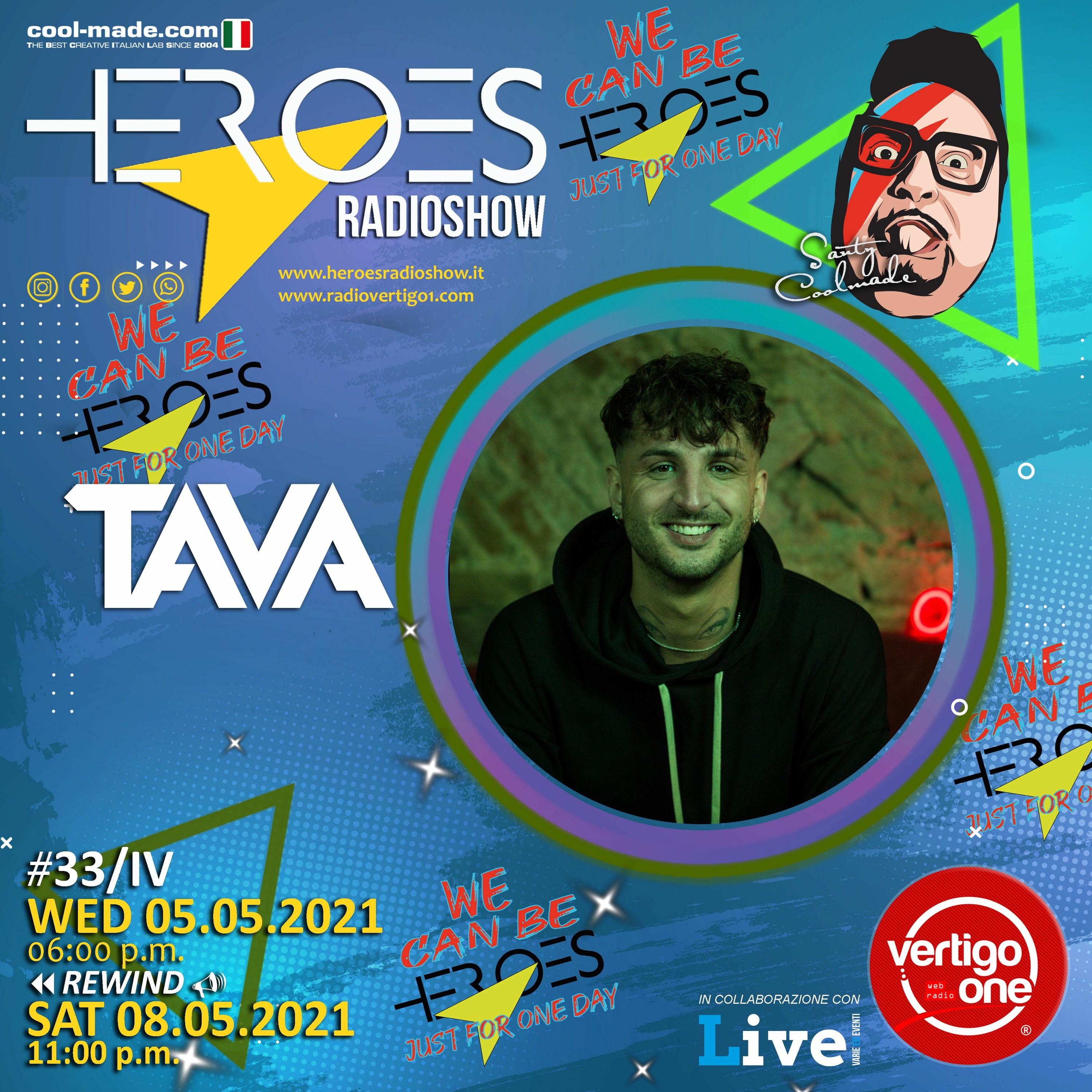 #33/2020-21> HEROES RadioShow - Special Guest TAVA episode artwork