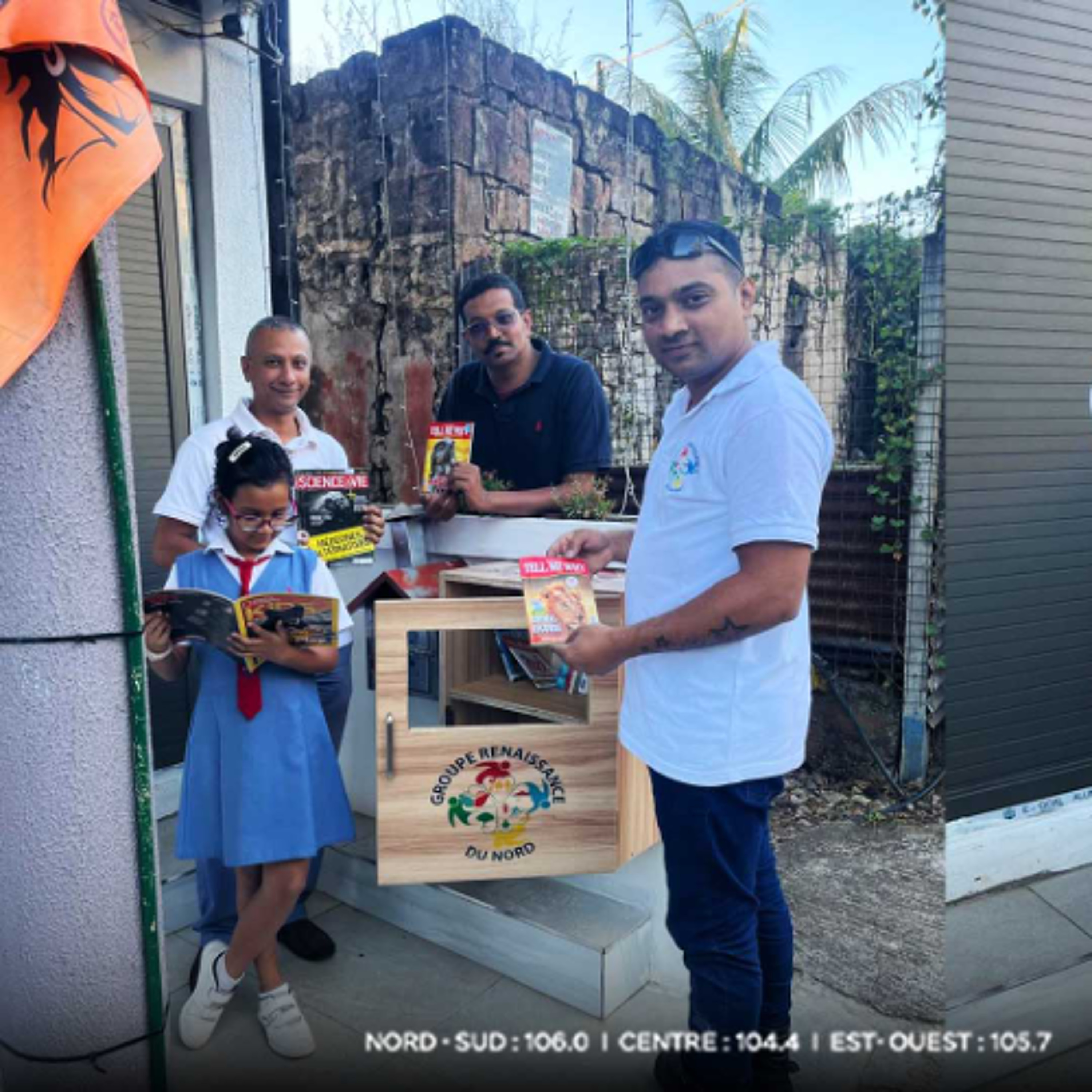 « Prends un livre, Dépose un livre », une initiative lancée par le Groupe Renaissance du Nord à Arsenal, plus précisément à la Kedarnath Gift Shop.