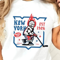 New York Rangers Hockey Club Est 1926 Skull Shirt