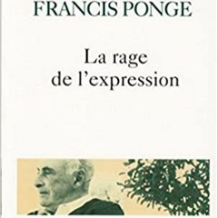 Le Mimosa De Francis Ponge (La Rage De L'expression, 1952) lu par Roland