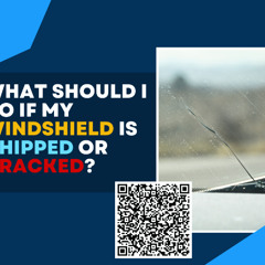 What should I do if my windshield is chipped or cracked?