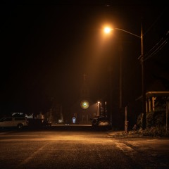 outside in the dark at 12 am