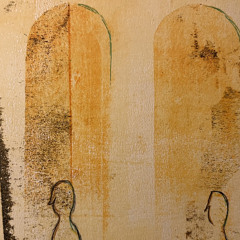 doorframes covered in masking tape