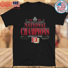 Denver pioneers fanatics branded 2024 ncaa men’s hockey national champions delay of game shirt