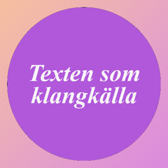 Texten som klangkälla