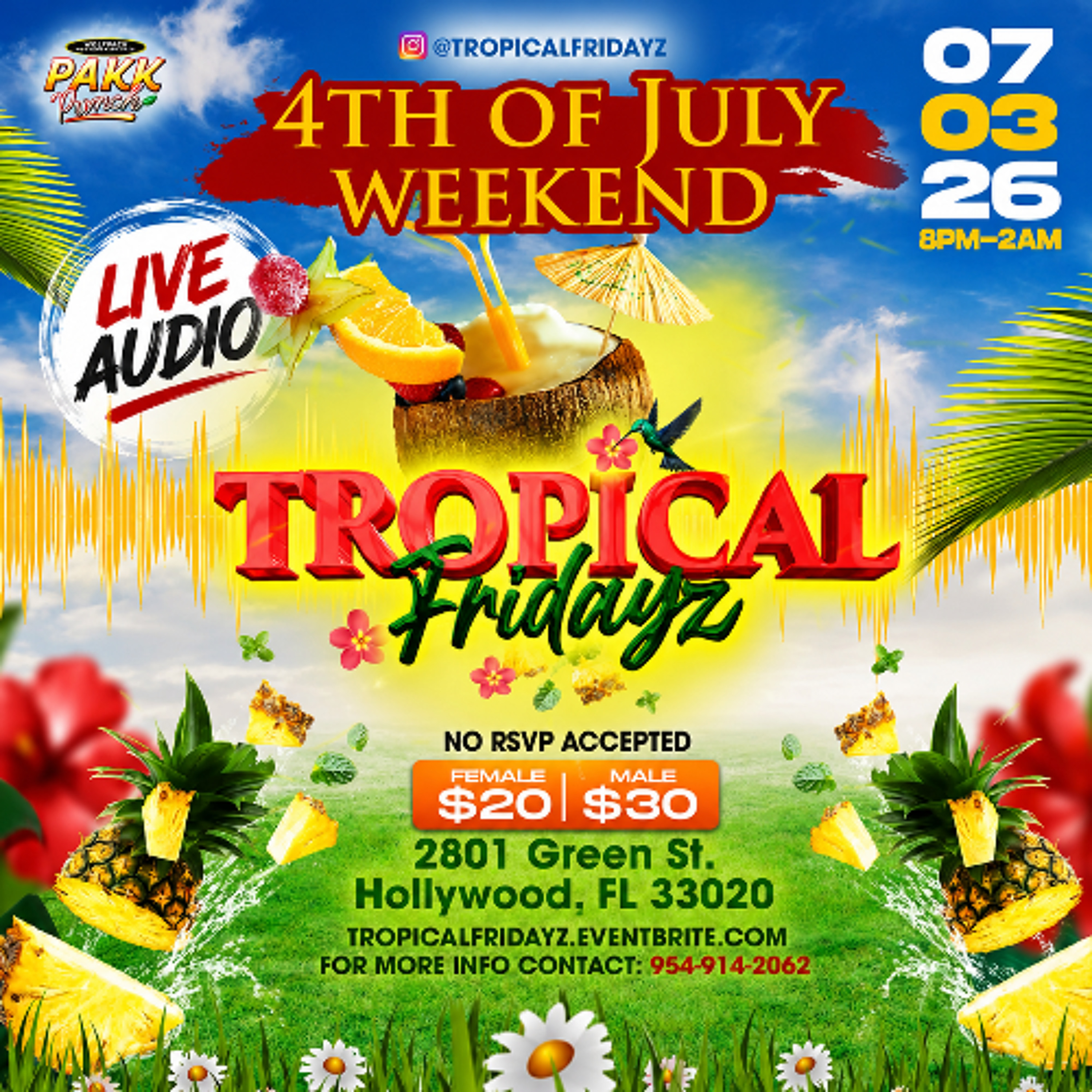 OFFICIAL WORM X ACEKOOL X GALLO X SELECTA JB - TROPICAL FRIDAYZ  (07,03,2026) LIVE AUDIO FLORIDA episode artwork