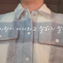사랑이 아니라 말하지 말아요 이소라 남자커버