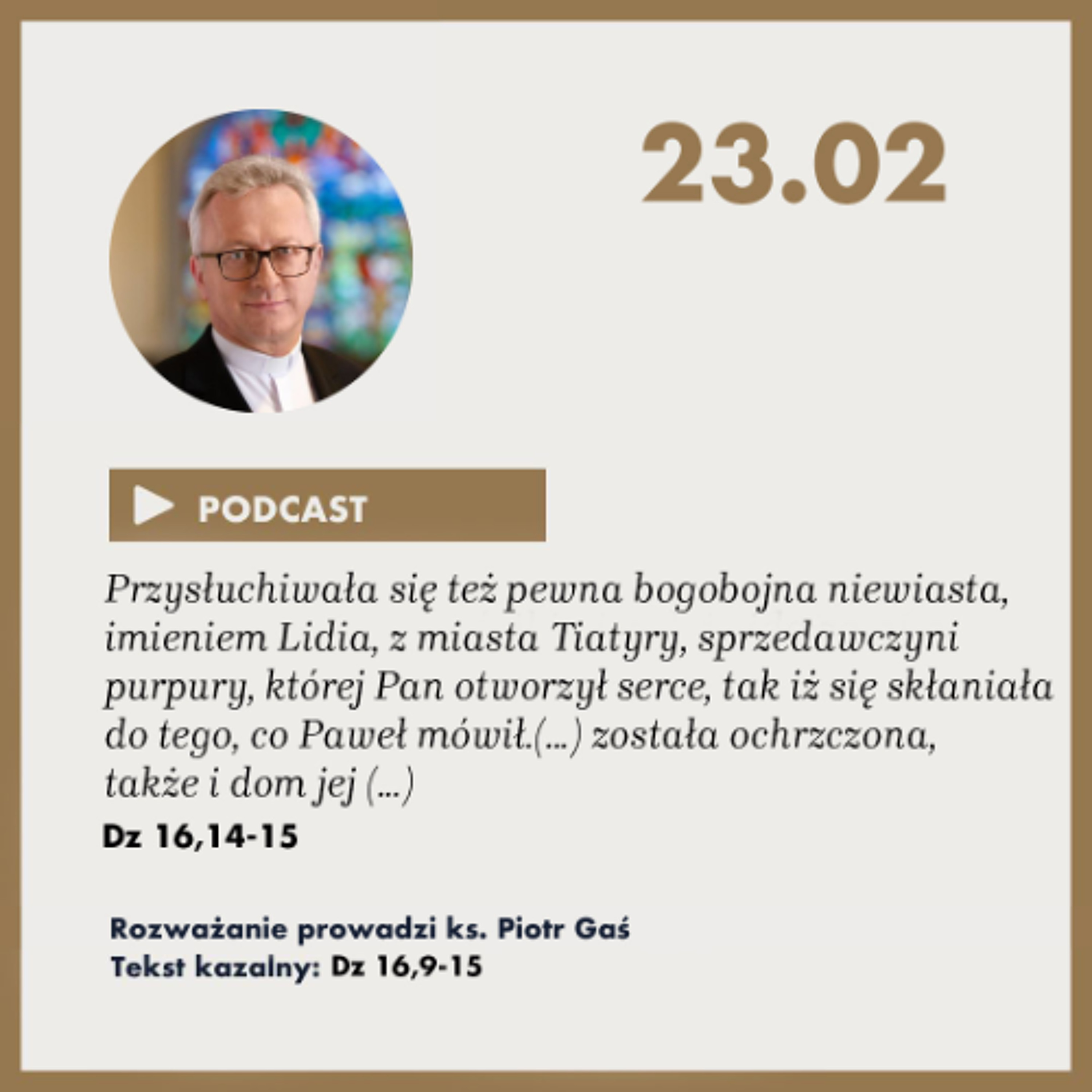 Rozważanie z nabożeństwa z 23 lutego 2025 episode artwork