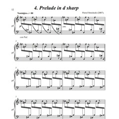 Pawel Strzelecki: 4. Prelude in D sharp (Nostalgico) [12 Preludes for Piano (2007)].