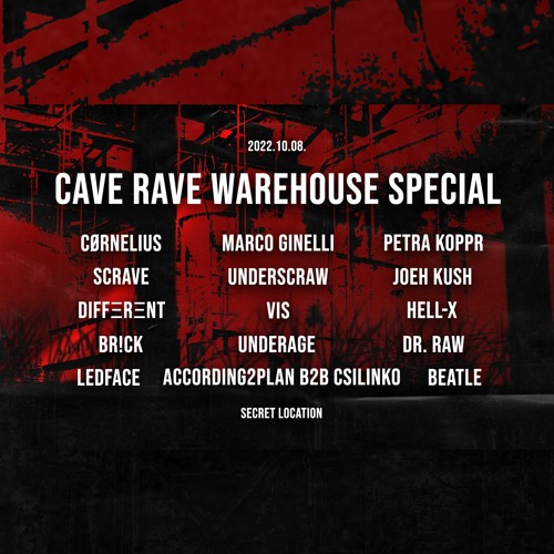 Marco Ginelli @ LIVE - CAVE RAVE BUDAPEST (2022.10.08.)