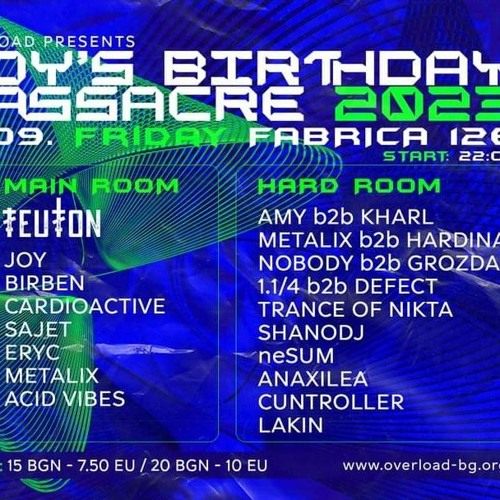 Trance Of Nikta - JOY’S B-DAY MASSACRE 2023