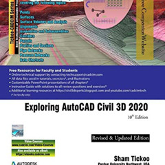 download KINDLE 📋 Exploring AutoCAD Civil 3D 2020, 10th Edition by  Prof. Sham Ticko