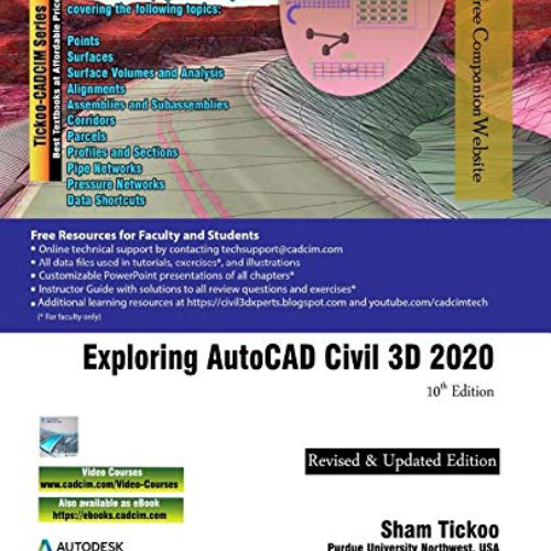 [VIEW] KINDLE 📋 Exploring AutoCAD Civil 3D 2020, 10th Edition by  Prof. Sham Tickoo