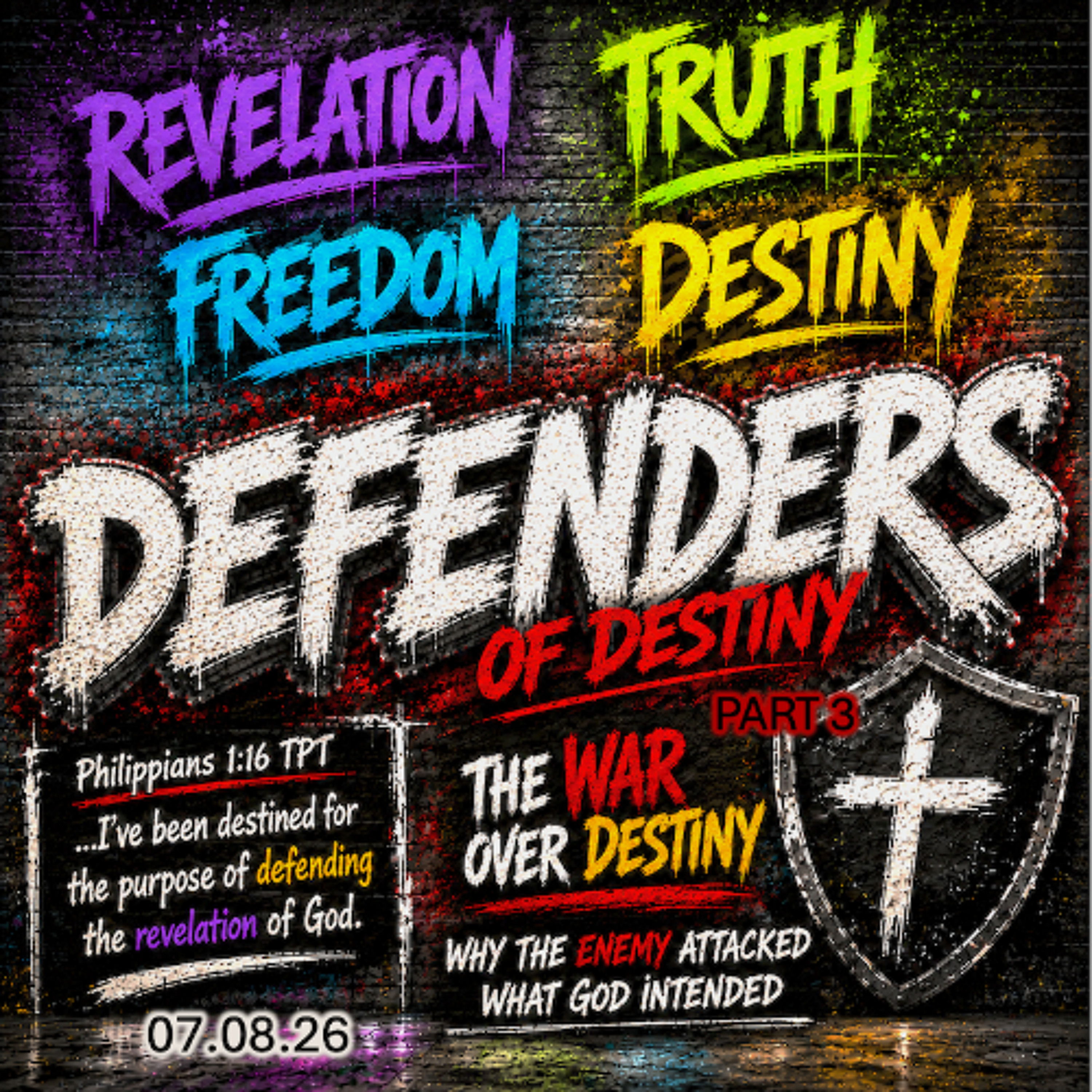 Defenders of Destiny - Part 3 - Truth - Wed 07/08/26 episode artwork