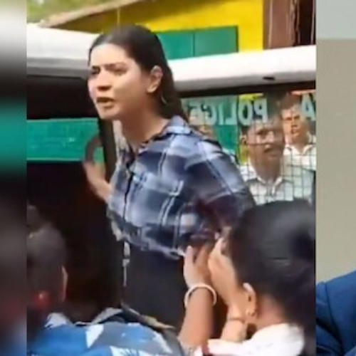 Video of Sharmistha Panoli's arrest goes viral