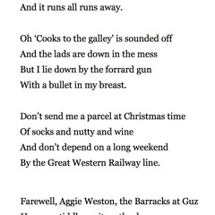 474 The Song of the Dying Gunner AA1 by Charles Causley