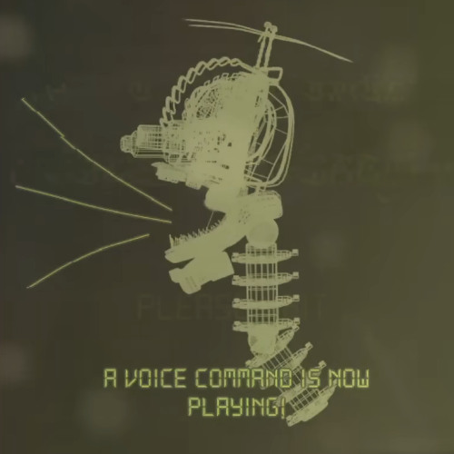 a voice command is now playing