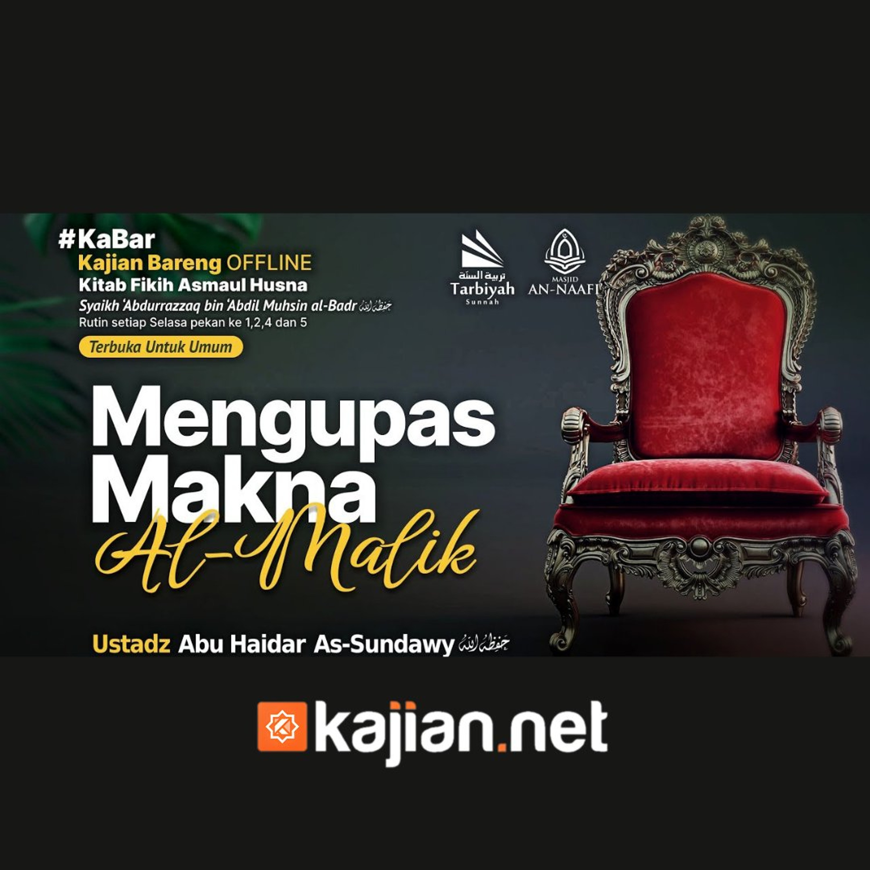Mengupas Makna Al-Malik (Fiqih Asmaul Husna) #7a - Ustadz Abu Haidar As-Sundawy حفظه الله episode artwork