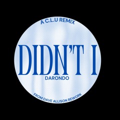 Didn't I - C.L.U Remix