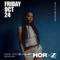 SATYS FYRE | HÖR x Sennheiser Amsterdam Pop-up- October 21 / 2025