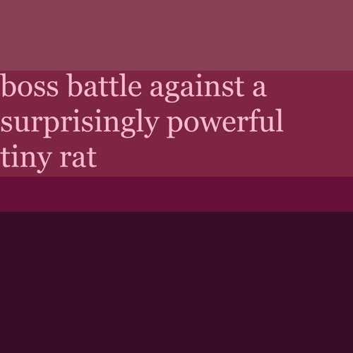 boss battle against a surprisingly powerful tiny rat - AZALI