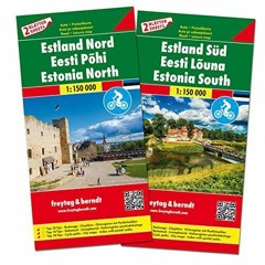 PDF/BOOK Estonia North and South, Road Map Set at 1:150,000, Top 10 Tips, 2 Sheets +