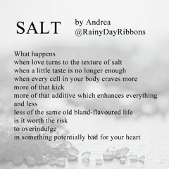 SALT : written by Andrea : read by @megwaf