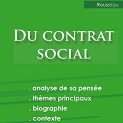 Télécharger le PDF Fiche de lecture Du contrat social de Rousseau (Analyse philosophique de réfé