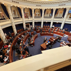 March 1982 - KYET RADIO AUDIO CLIP: Idaho House Majority Leader Walt Little announces for Speaker position