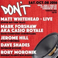 Mark Forshaw DJ Set At DON'T