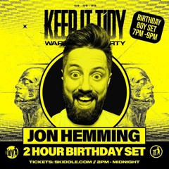 Jon Hemming - 2 hour special birthday set at Tidy 28th Birthday, Donny Warehouse (Sep 2023)