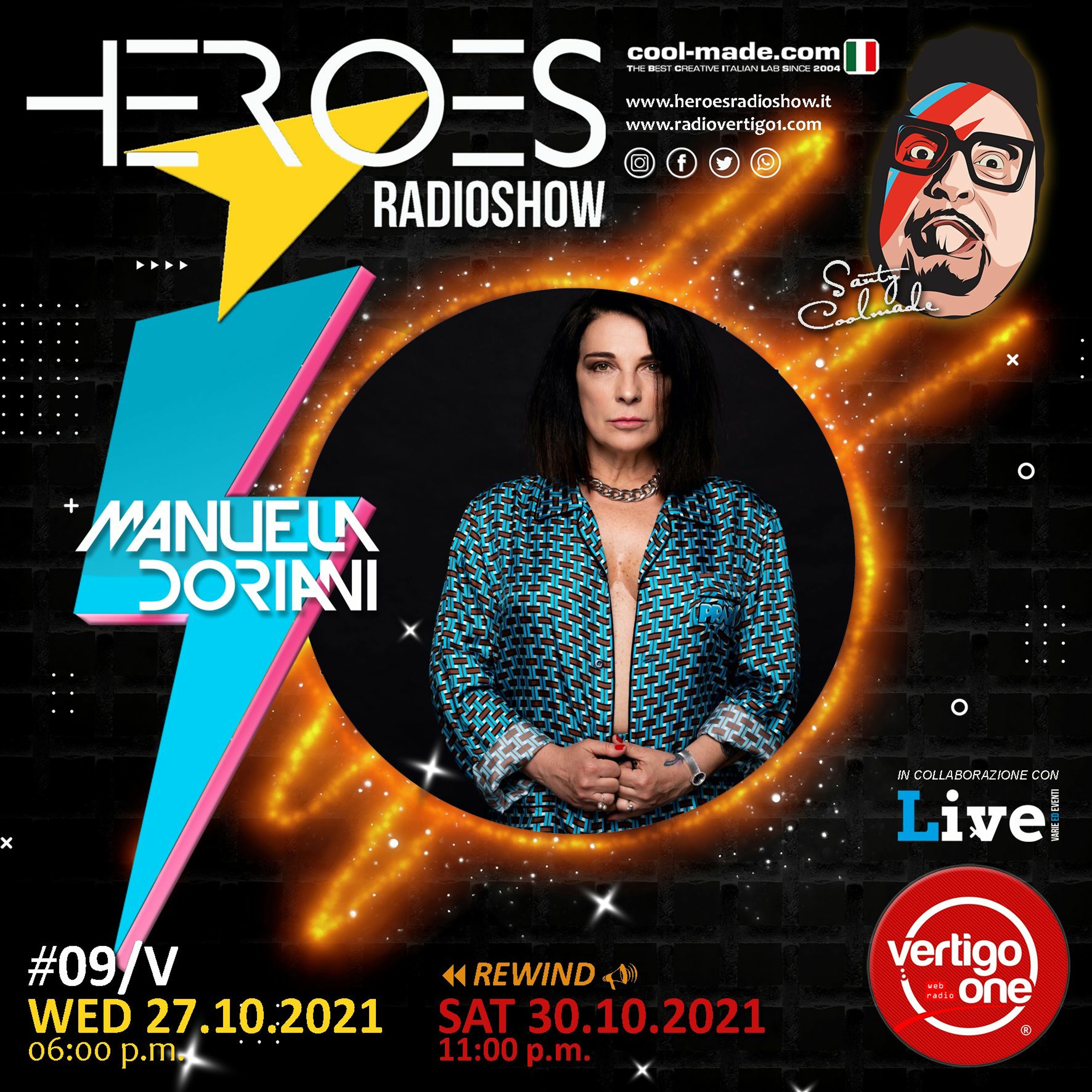 #09/2021-22> HEROES RadioShow - Special Guest MANUELA DORIANI episode artwork