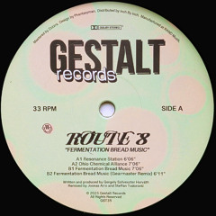 NEW HIT: Route 8 - Fermentation Bread Music (Gearmaster Remix) [Gestalt Records]