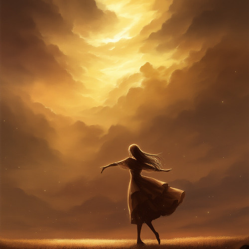 Striding on a Cloud (of Gold)